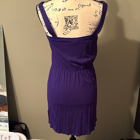 Express Purple Ruffle Dress - Picture 3 of 5